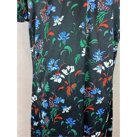 Vintage 1970s Mod Floral Dress with Dagger Collar - Picture 6 of 8